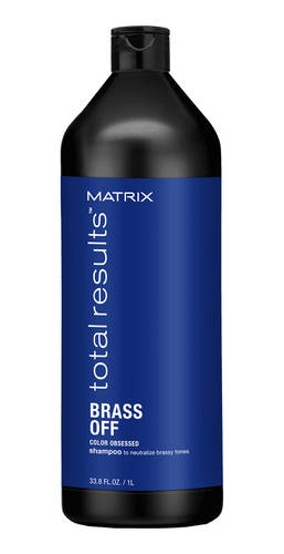 MATRIX Total Results Brass Off Шампунь для волос оттенка Холодный блонд, 1000 мл