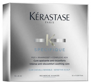 Kerastase Specifique Intense AntiDiscomfort Курс интенсивный для чувствительной кожи головы, 12x6 мл