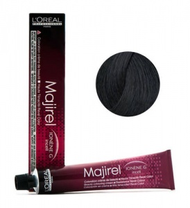 L'Oreal Professionnel Majirel 2.10 брюнет интенсивный пепельный, 50 мл, краска для волос